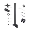 StarTech.com galda stiprinājums 2 vertikāli sakrautiem monitoriem, divi 49 collu, kopējais svars 32 kg, C-skava, ātrās atbrīvošanas VESA sistēma, platekrāna 16:9/ultraplatekrāna 32:9, TAA