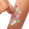 Cool Maker , Shimmer Me Body Art ar rullīti, dārgakmeņiem un 3 folijām, 135 metāliski pagaidu tetovējumu dizaini, mākslas un amatniecības rotaļlietas meitenēm no 7 gadu vecuma