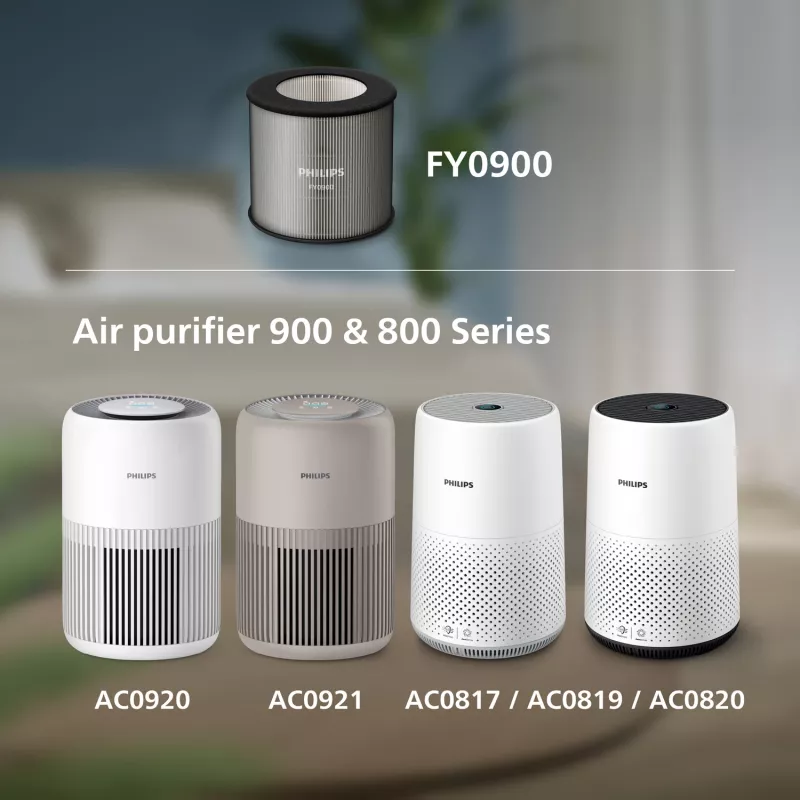 Philips gaisa attīrītāju 900 un 800 sērijai, gaisa attīrītāja filtrs, HEPA, 99,97%, Kaste