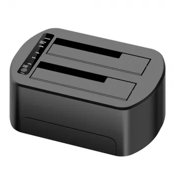 CoreParts MS-CLONER-SATA2.5-3.5 atmiņas disku dokstacija melna