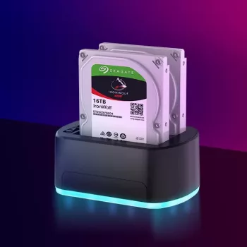 CoreParts MS-CLONER-SATA2.5-3.5 atmiņas disku dokstacija melna