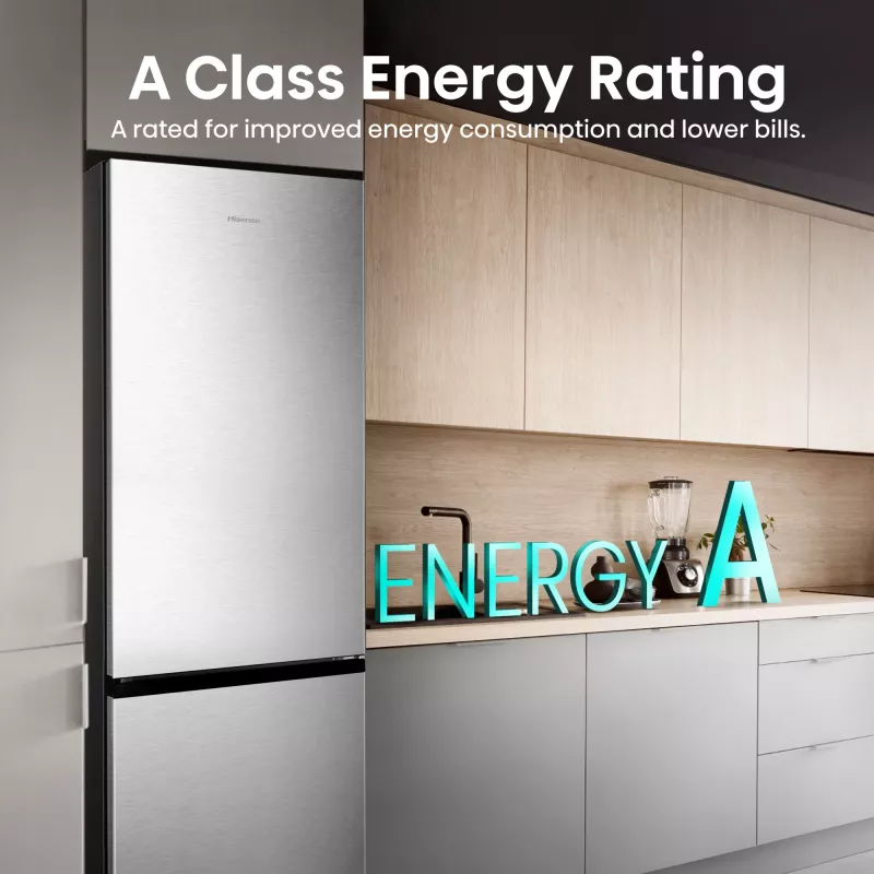 Hisense RB440N4ACA Brīvstāvošs 336 L Nerūsējošais tērauds