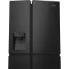 Hisense RS818N4TFC sāniski novietota saldētava Ledusskapis Brīvi stāvošs 632 L Melns, Nerūsējošais tērauds