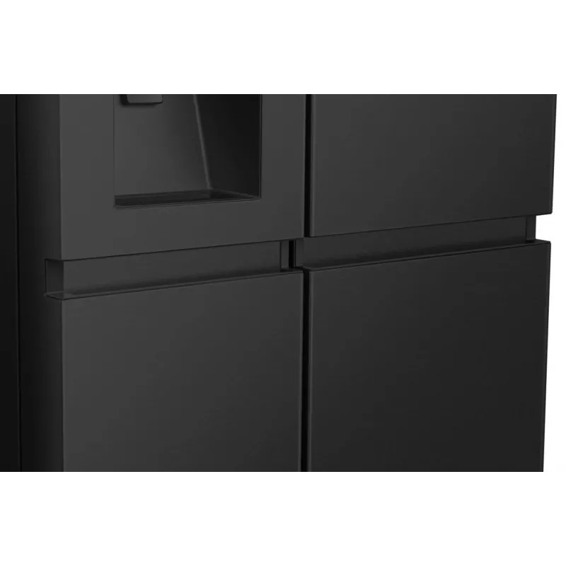 Hisense RS818N4TFC sāniski novietota saldētava Ledusskapis Brīvi stāvošs 632 L Melns, Nerūsējošais tērauds