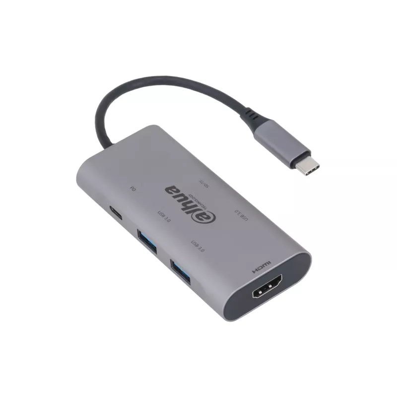 Dahua Technology 7 vienā USB 3.1 Type-C uz USB 3.0 + HDMI + SD/TF + PD dokstacija