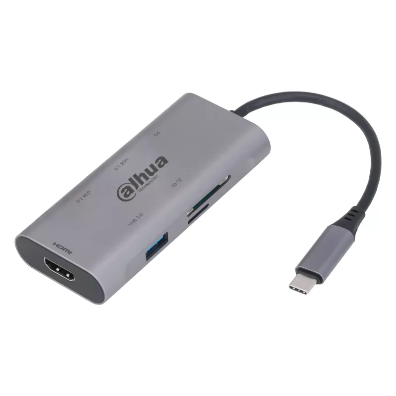 Dahua Technology 7 vienā USB 3.1 Type-C uz USB 3.0 + HDMI + SD/TF + PD dokstacija