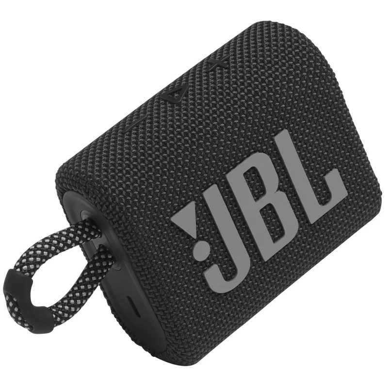 JBL GO 3 Melns, 3.81 cm (1.5 inch), 4.7 cm, 4.2 W, 110 - 20000 Hz, 85 dB, 4.2 W