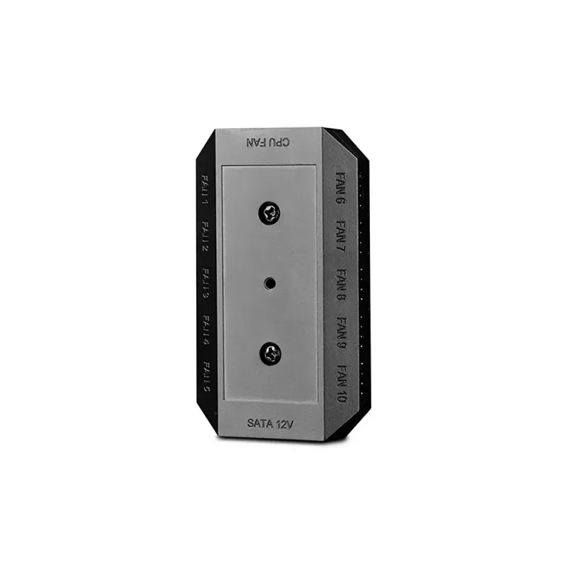 Ventilatora kontrolieris DeepCool FH-10, 4-pinu ventilatora savienotājs, melns, 80×46×15 mm