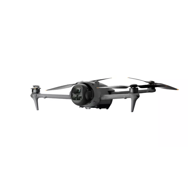 Drone DJI Mavic 4 Pro kvadrokopters — 100 MP kamera, 12288×8192 pikseļi, 6654 mAh baterija, 41000 m diapazons, 27 m/s, 1,063 kg, pelēks