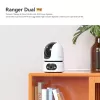 IP drošības kamera IMOU Ranger Dual Pro 6MP — Iekštelpu galda, 2304×1296, 3,6 mm, 8× digitālā tālummaiņa, 91°×47° skata leņķi
