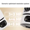 IP drošības kamera IMOU Ranger Dual Pro 6MP — Iekštelpu galda, 2304×1296, 3,6 mm, 8× digitālā tālummaiņa, 91°×47° skata leņķi