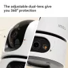 IP drošības kamera IMOU Ranger Dual Pro 6MP — Iekštelpu galda, 2304×1296, 3,6 mm, 8× digitālā tālummaiņa, 91°×47° skata leņķi