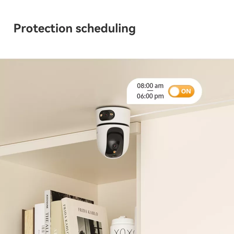 IP drošības kamera IMOU Ranger Dual Pro 6MP — Iekštelpu galda, 2304×1296, 3,6 mm, 8× digitālā tālummaiņa, 91°×47° skata leņķi