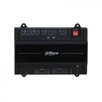 Drošības durvju kontrolieris Dahua DHI-ASC2202B-S — 2 durvju kontrolieris bez korpusa, 12 V, 24 W, RJ-45/RS-485