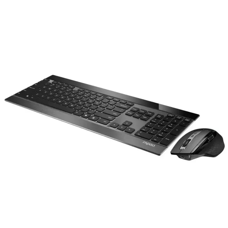 Klaviatūra Pele Rapoo 9900m Office QWERTZ melna