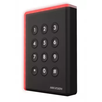 Piekļuves kontroles lasītājs Hikvision DS-K1108AEK Melns Līdzstrāva 12V 123x88x21mm