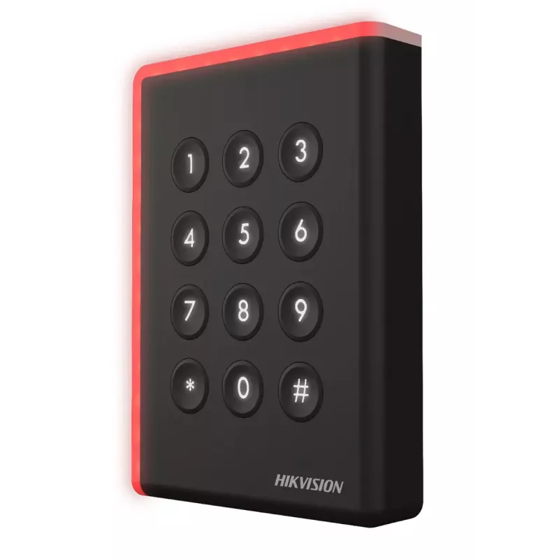 Piekļuves kontroles lasītājs Hikvision DS-K1108AEK Melns Līdzstrāva 12V 123x88x21mm