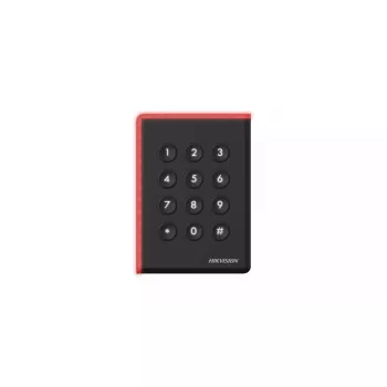 Piekļuves kontroles lasītājs Hikvision DS-K1108AEK Melns Līdzstrāva 12V 123x88x21mm