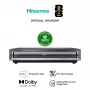 Hisense PX3 projekcijas televizors īpaši īsa attāluma projektors 2800 ANSI lūmenu UHD 4K (3840x2160) Melns, tumši pelēks