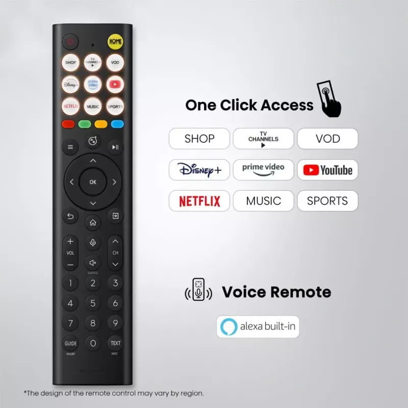 TV Hisense 50Q7S 50 collas (127 cm) QLED 4K Ultra HD viedtelevizors, Direct-LED, HomeOS, Wi‑Fi, melns