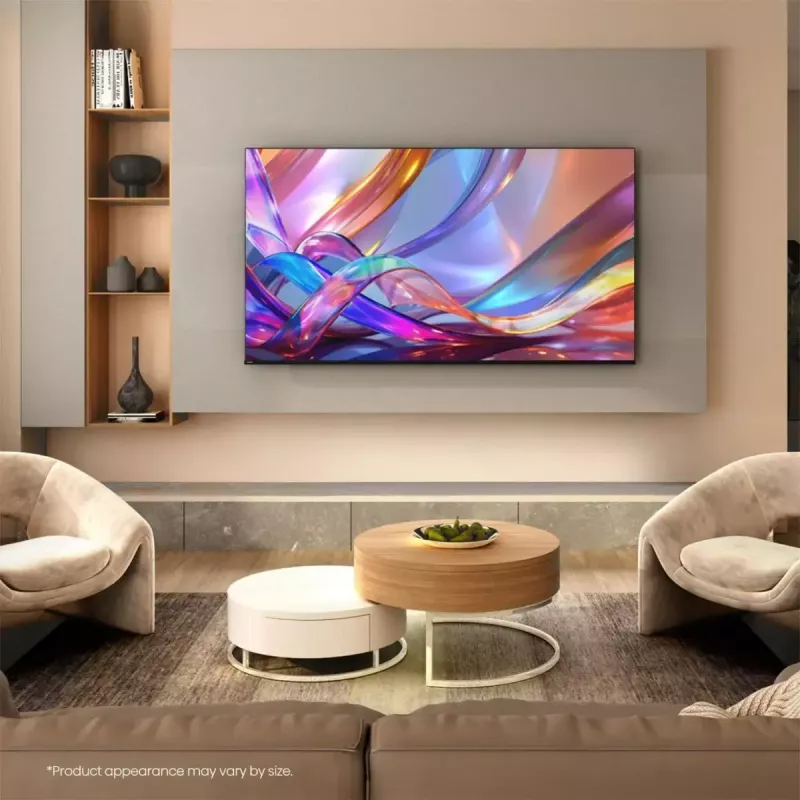 TV Hisense 50Q7S 50 collas (127 cm) QLED 4K Ultra HD viedtelevizors, Direct-LED, HomeOS, Wi‑Fi, melns