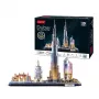 3D Puzzle CubicFun City Line Dubai LED, 182 gab., 532×48 mm, vecums 10+