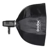 Softbox Godox SB-GUE120 Melns 120 cm Neilons ar difuzoriem un režģi