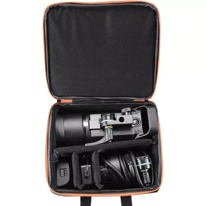 Kameras korpusa futrālis Godox CB-12 AD600Pro, flanele/neilons, melns un oranžs, ar plecu siksnu
