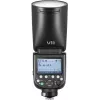 Videokameras zibspuldze Godox V1Pro melna, uzlādes laiks 1,5 s