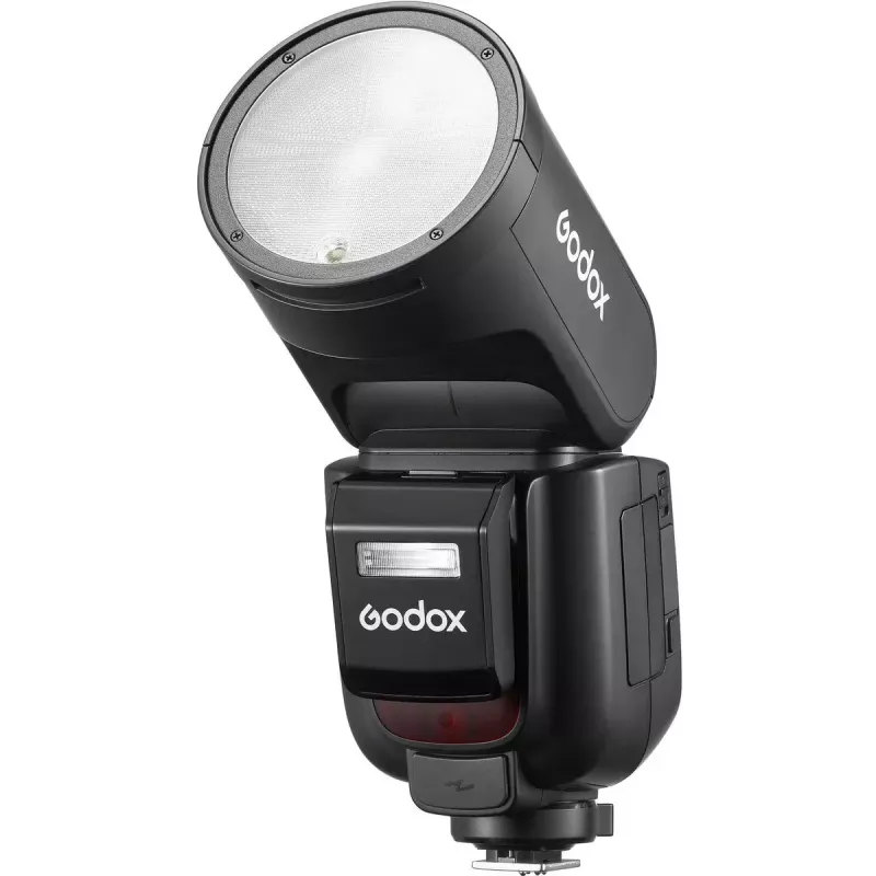 Videokameras zibspuldze Godox V1Pro melna, uzlādes laiks 1,5 s