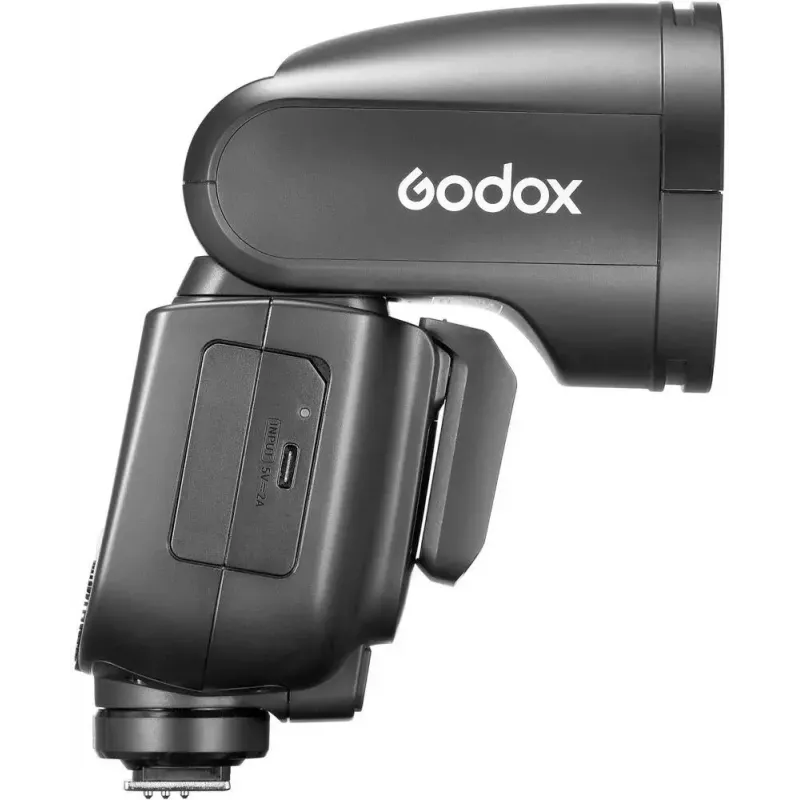 Videokameras zibspuldze Godox V1Pro melna, uzlādes laiks 1,5 s