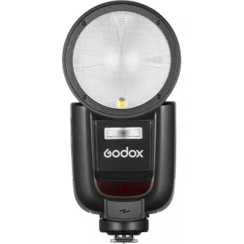 Camcorder flash Godox V1Pro 1.5s recycle time baterija powered Sony Saderīga