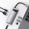 Baseus Metal Gleam USB 3.2 Gen 1 Type-C pelēka 100W Power Delivery 4K Ultra HD