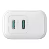 Strāvas lādētājs Joyroom JR-TCF12 divu portu 20W (USB-C x2) balts