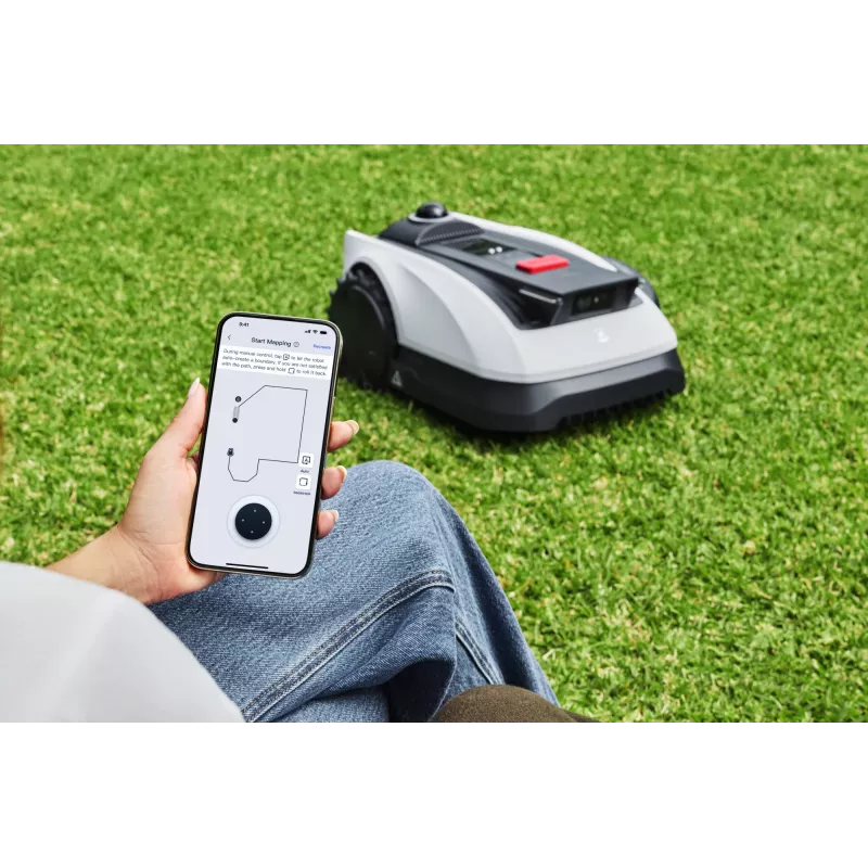 Ecovacs GOAT O1200 LiDAR PRO EU Robotizēts zāles pļāvējs ar bateriju Melns, Balts