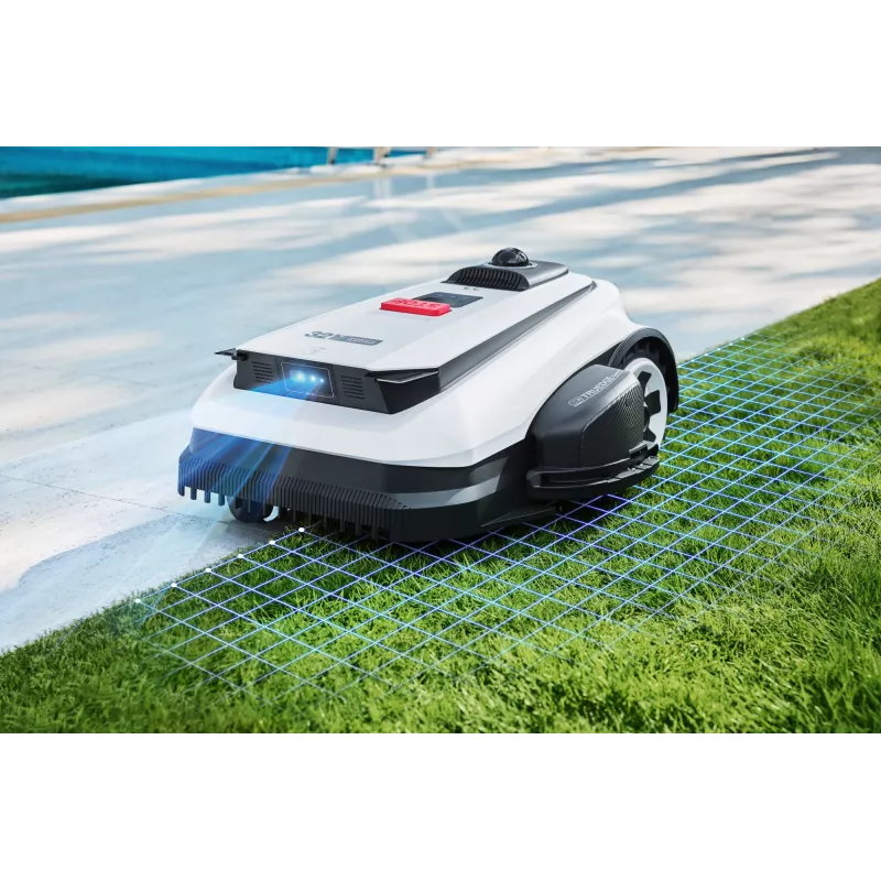 Ecovacs GOAT A1600 LiDAR PRO EU robotizētais zāles pļāvējs ar bateriju Melns, Balts