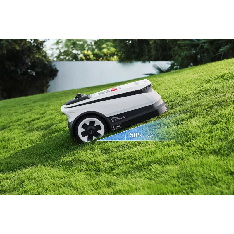 Ecovacs GOAT A1600 LiDAR PRO EU robotizētais zāles pļāvējs ar bateriju Melns, Balts