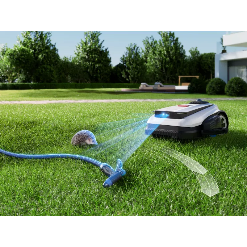 Ecovacs GOAT A1600 LiDAR PRO EU robotizētais zāles pļāvējs ar bateriju Melns, Balts