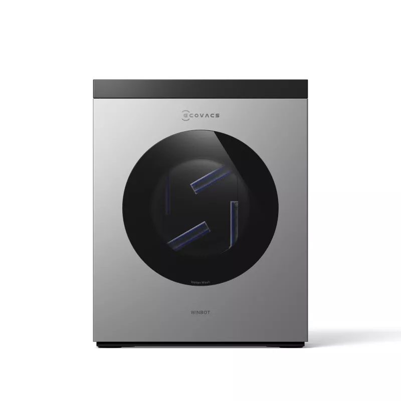 Logu tīrīšanas robots Ecovacs WINBOT W3 OMNI, akumulators 4500 mAh, 270×270×76 mm, sudraba/balts