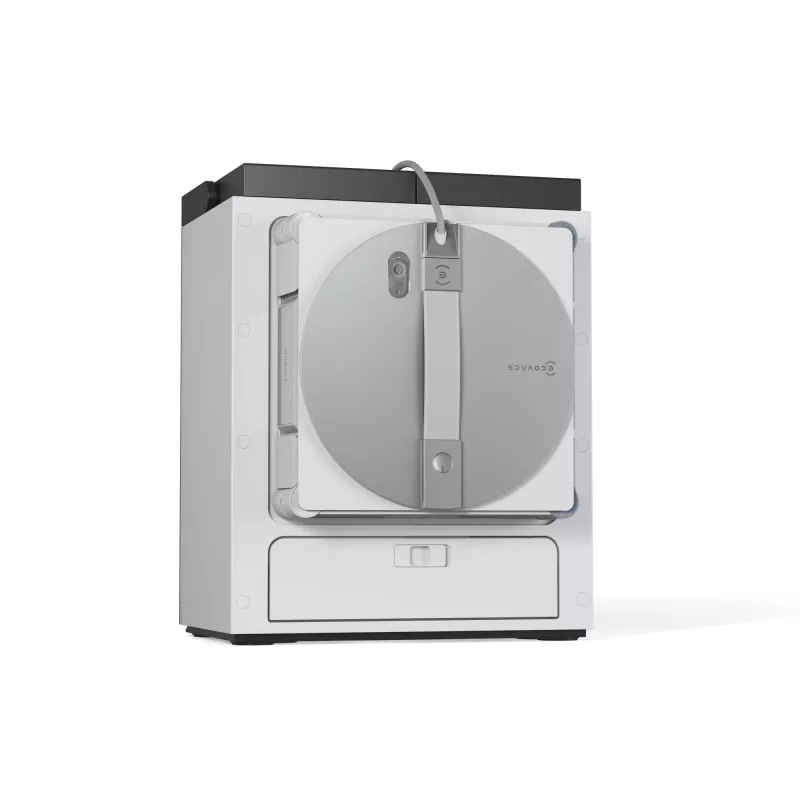 Logu tīrīšanas robots Ecovacs WINBOT W3 OMNI, akumulators 4500 mAh, 270×270×76 mm, sudraba/balts
