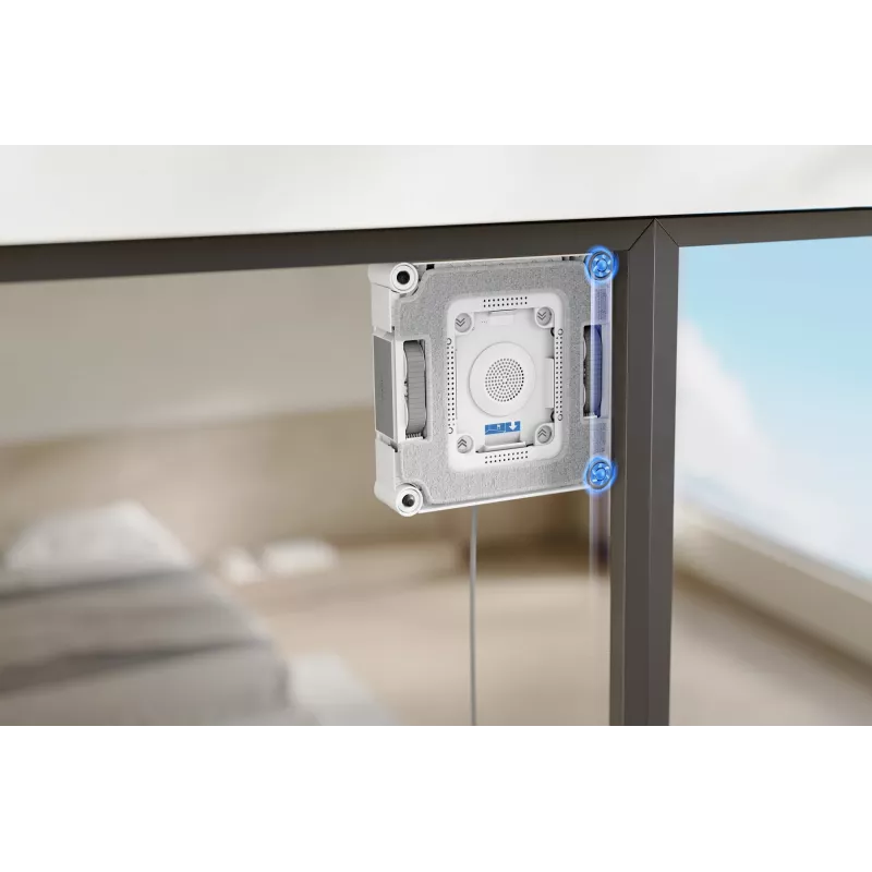 Logu tīrīšanas robots Ecovacs WINBOT W3 OMNI, akumulators 4500 mAh, 270×270×76 mm, sudraba/balts