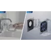 Logu tīrīšanas robots Ecovacs WINBOT W3 OMNI, akumulators 4500 mAh, 270×270×76 mm, sudraba/balts