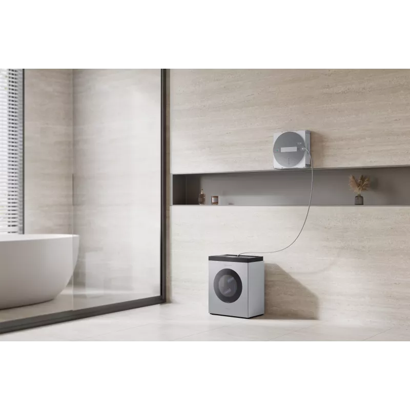 Logu tīrīšanas robots Ecovacs WINBOT W3 OMNI, akumulators 4500 mAh, 270×270×76 mm, sudraba/balts
