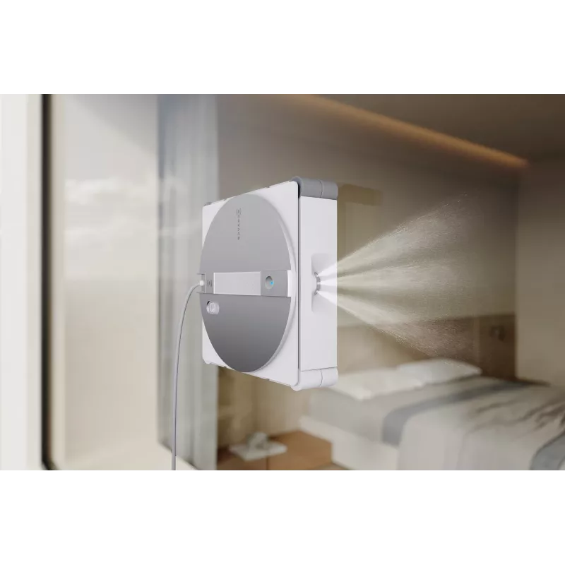 Logu tīrīšanas robots Ecovacs WINBOT W3 OMNI, akumulators 4500 mAh, 270×270×76 mm, sudraba/balts