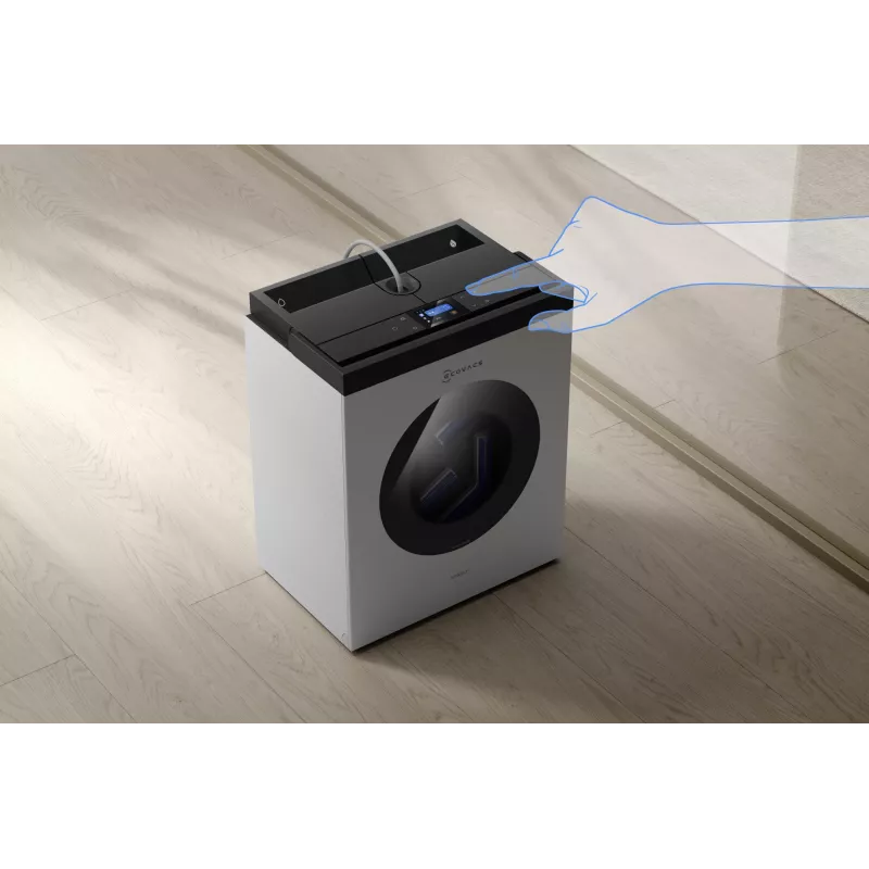 Logu tīrīšanas robots Ecovacs WINBOT W3 OMNI, akumulators 4500 mAh, 270×270×76 mm, sudraba/balts