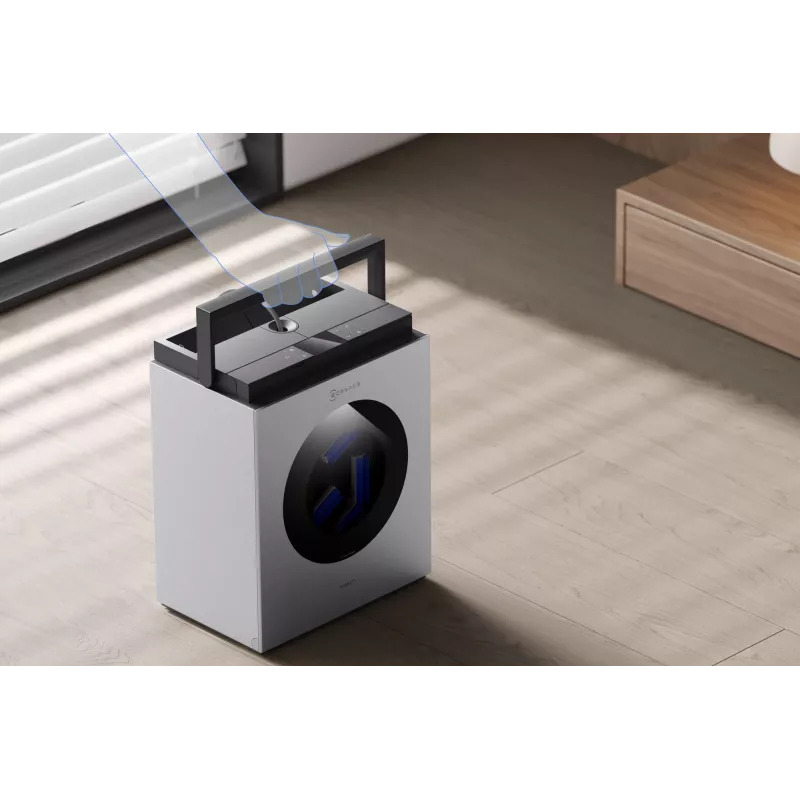 Logu tīrīšanas robots Ecovacs WINBOT W3 OMNI, akumulators 4500 mAh, 270×270×76 mm, sudraba/balts
