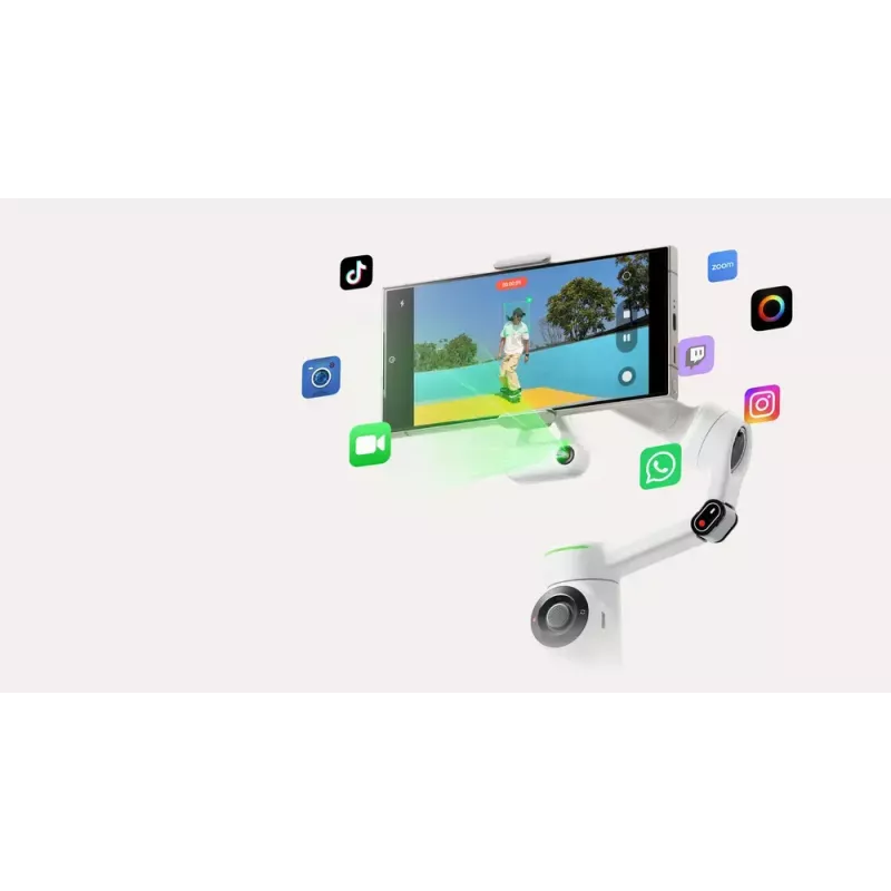 Viedtālruņa kameras stabilizators Insta360 Flow 2 Pro Creator Bundle 360° rotācija