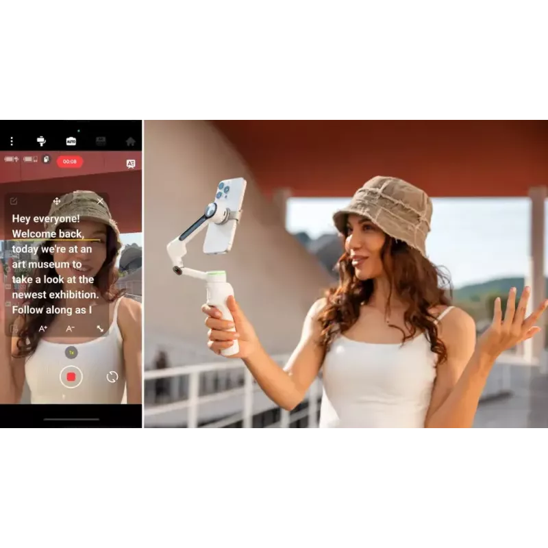 Viedtālruņa kameras stabilizators Insta360 Flow 2 Pro Creator Bundle 360° rotācija