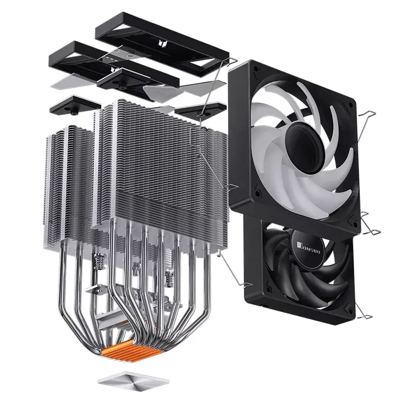 Ventilators Jonsbo CR-3000 ARGB 12 cm 600-1500 RPM 22-32 dB melns
