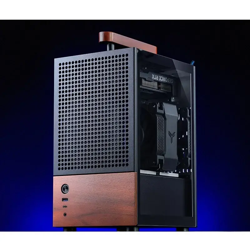 PC Case Jonsbo T6, Mini-Tower, Mini-ITX, Melns